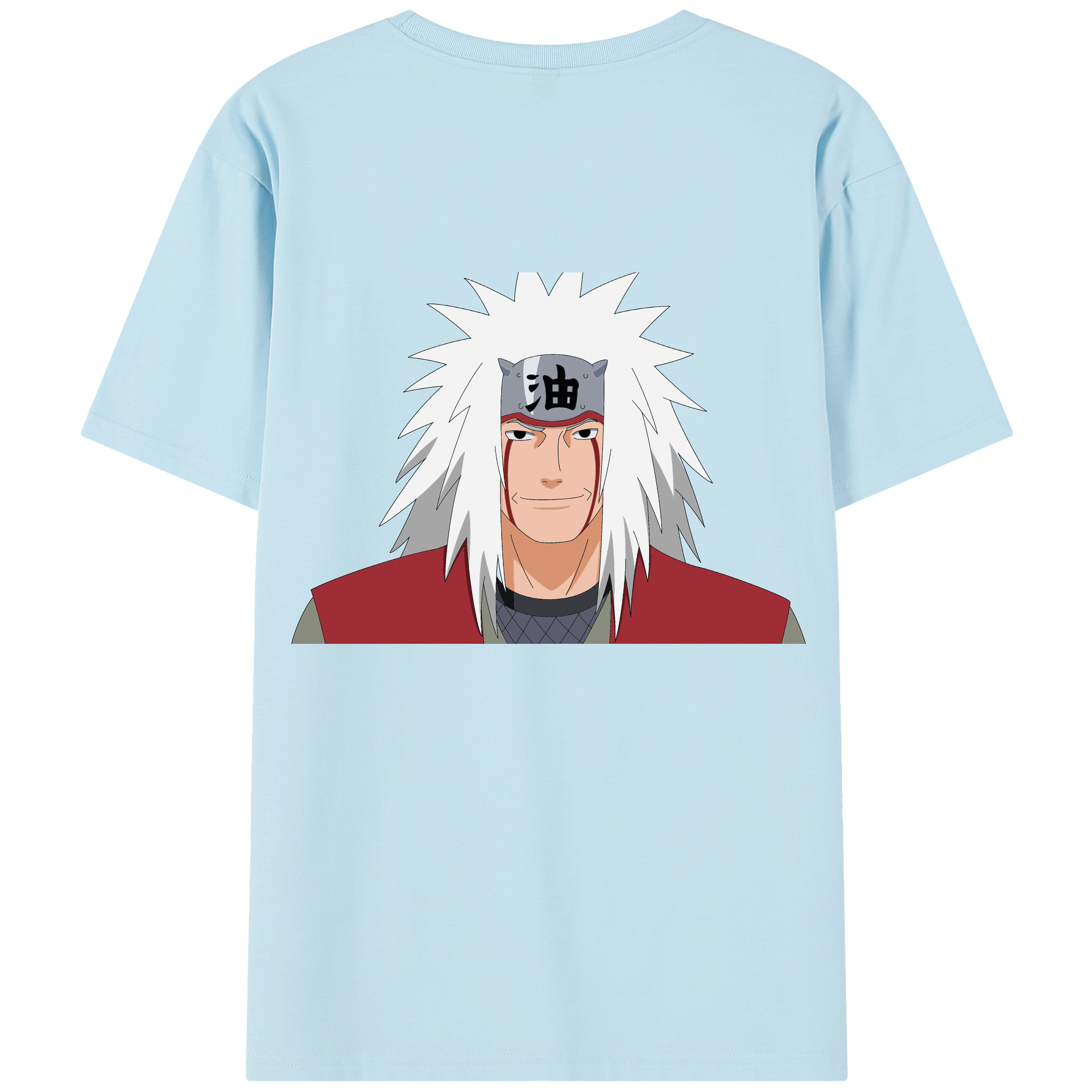 （画像用） NARUTO -ナルト- 自来也（じらいや） Jiraiya 綿100％半袖Tシャツ（背面プリント）